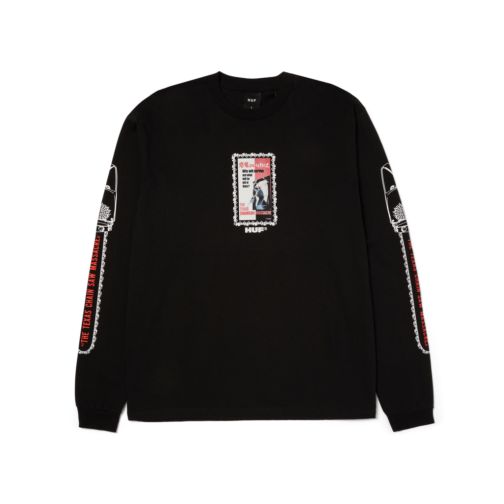 HUF x The Texas Chainsaw Massacre Dual Chain Long Sleeve T-Shirt Hoodie, Sweatshirt | ZylaModa.com (Image 1)