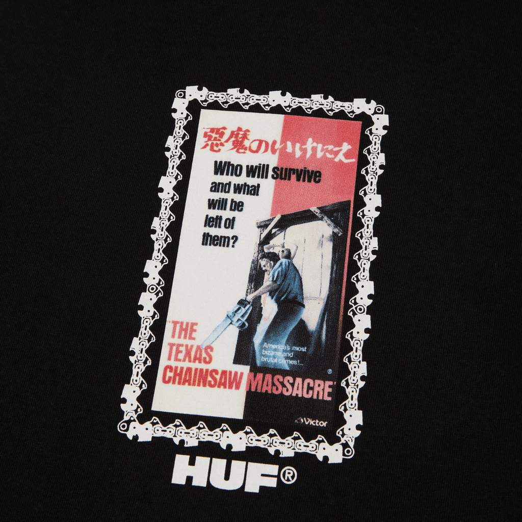 HUF x The Texas Chainsaw Massacre Dual Chain Long Sleeve T-Shirt Hoodie, Sweatshirt | ZylaModa.com (Image 4)
