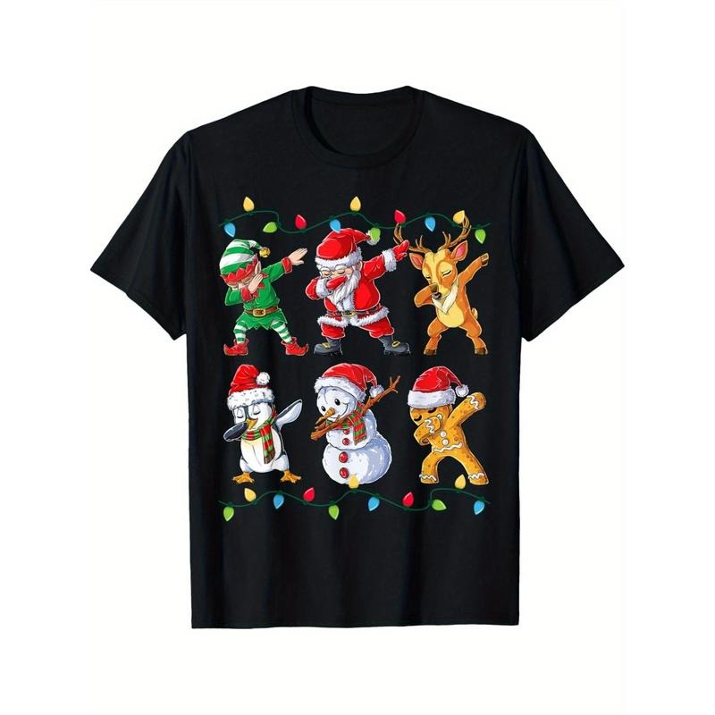 Dabbing Santa Elf Friends Christmas Xmas Dab T-Shirt for Men Women, Christmas Thanksgiving Birthday T-Shirt Gift for Men...