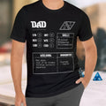 Dad Character Sheet , Dnd Dad Shirt , Dnd Dungeon Dad Shirt , D&D Fathers Day , Dnd Gifts , Dungeon Master Dad , Nerd Dad...