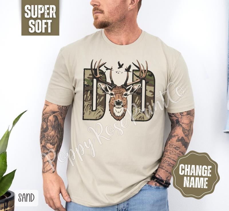 Dad Deer Gildan TShirt, Father's Day, Hunting Shirt, Men's Tee, Gift for Him Hoodie, Sweatshirt | ZylaModa.com