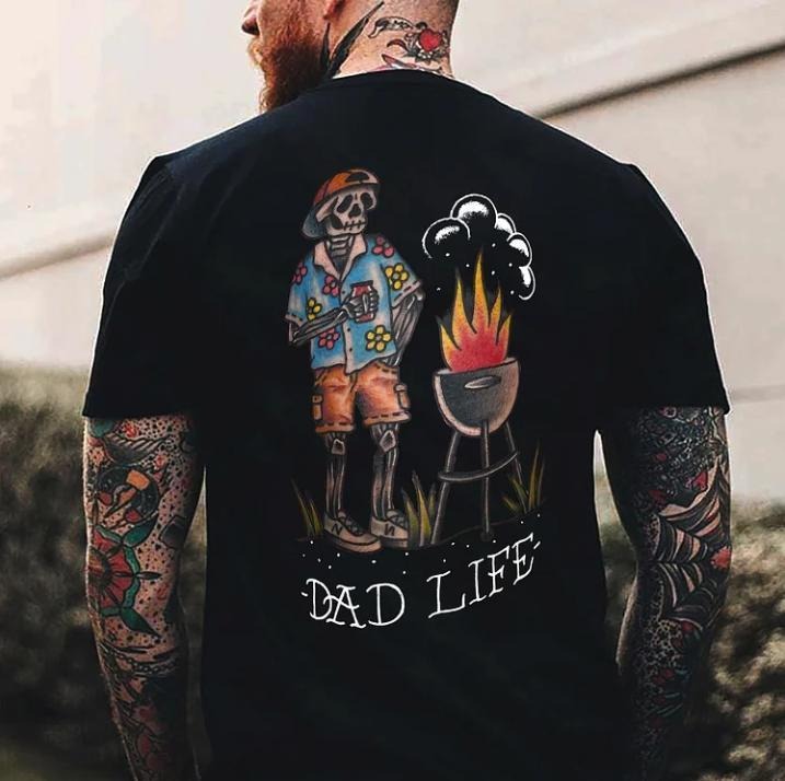 Dad Life Printed Men's T-shirt Hoodie, Sweatshirt | ZylaModa.com