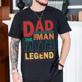 Dad The Man Shirt The Myth The Legend Retro Typography Dad Shirt Best Dad Ever Tee Dad Shirt Fathers Day Gift Best Dad...