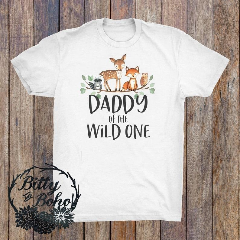 Daddy of the Wild One T Shirt Hoodie Sweater, Wild Ones Dad Shirt, Dad of the Birthday Boy Shirt, Matching Family Shirts,...