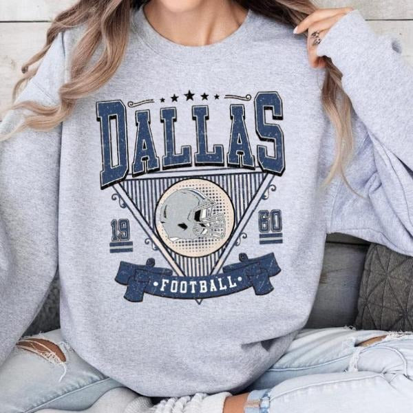 Dallas American Football Team Est 1960 Shirt, Fan Football Shirt Unisex Sweatshirt Youth Sweatshirt Hoodie | ZylaModa.com