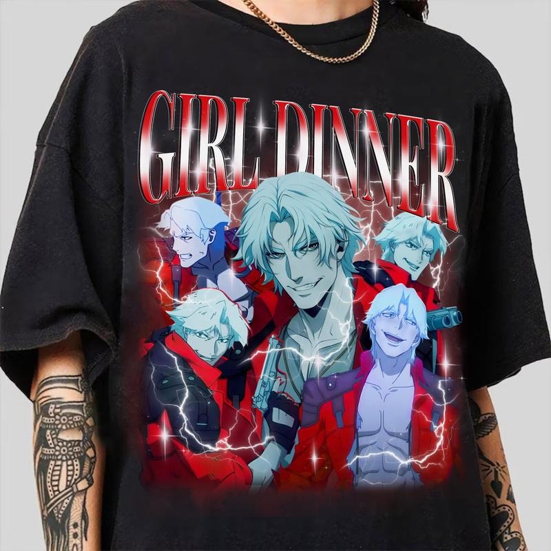 Dante Devil May Cry TV Series 2025 Girl Dinner Shirt, Dante Devil May Cry Shirt, Anime shirt, Game shirt for Gamers...