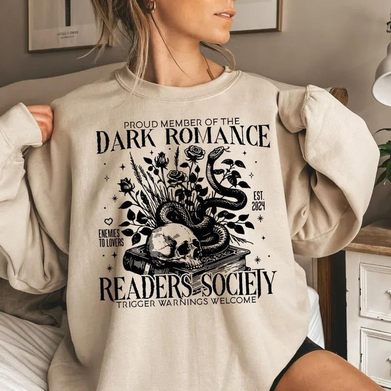 Dark Romance Readers Society Shirt, Book Lover, Bookish Shirt, Smut Lover Gift, Dark Romance Book, Spicy Book Lover,...