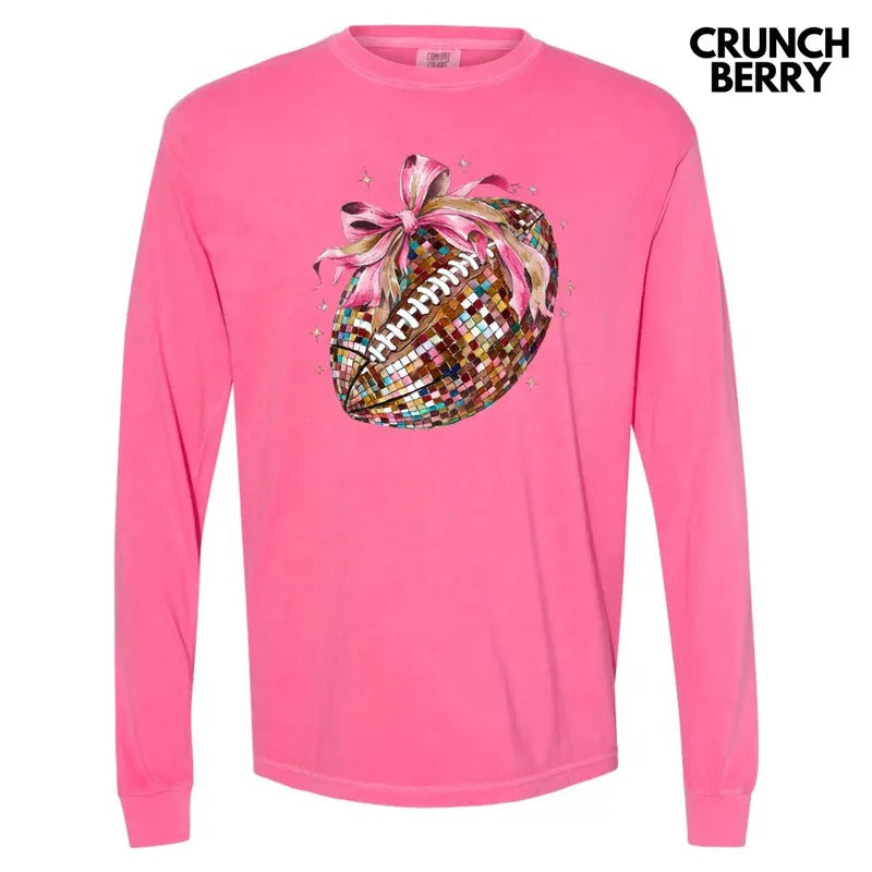 Dazzling Disco Football Long Sleeve Comfort Colors T-Shirt 'NLB' Hoodie, Sweatshirt | ZylaModa.com