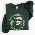 Dead Inside But Feeling Lucky, St Patrick's Day Sweatshirt T-Shirts, Hoodie | ZylaModa.com