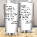 Dear Boss Reusable Coffee Cup Tumbler, Washable, Ideal for Best Friends, Sisters, Family Members, Coworkers Drinkware...