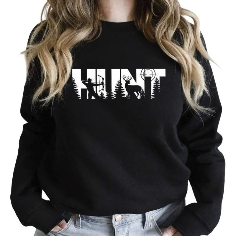 Deer Hunting with Arrow Hoodie, Hunting Lover Sweatshirt Hunter Man T-shirt Deer Hunter Unisex Retro | ZylaModa.com