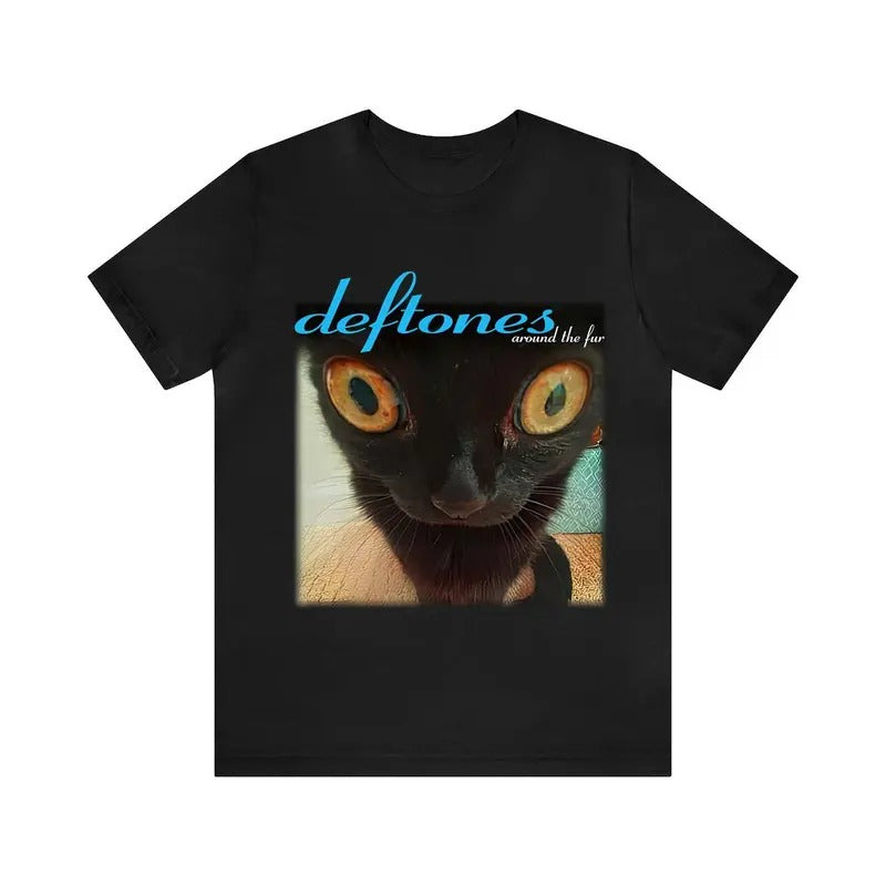 Deftones Around The Fur Cat T-Shirt, Gift For Fan T-Shirt, Unisex Cotton For Men Women Casual Crewneck Hoodie, Sweatshirt
