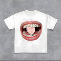 Diamond Grillz Pills Graphic Tee Oversized Y2k Streetwear T-Shirt Graphic Tee for Men Women Hoodie, Sweatshirt | ZylaModa.com