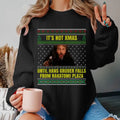 Die Hard Movies Ugly Sweater Tee, It's Not Xmas Until Hans Gruber Falls From Nakatomi Plaza Hans Gruber Shirt, 90s...