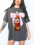 Diet Coke Tee UNISEX Diet Coke Glass Bottle Painting Shirt Trendy Diet Coke with Bow Vintage Soda Shirt Diet Cola Lover...