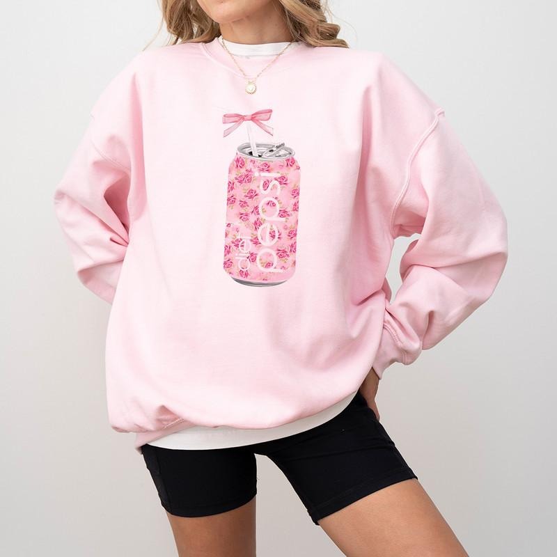 Diet Pepsi Pink Bow Sweatshirt, Pepsi Crewneck, Diet Pepsi Lover, Trendy Sweatshirt, Diet Pepsi Fan, Gift for Diet Pepsi...