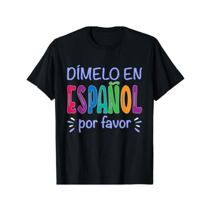 Dimelo En Espanol Bilingual Spanish Teacher T-Shirt Made in USA Hoodie, Sweatshirt | ZylaModa.com