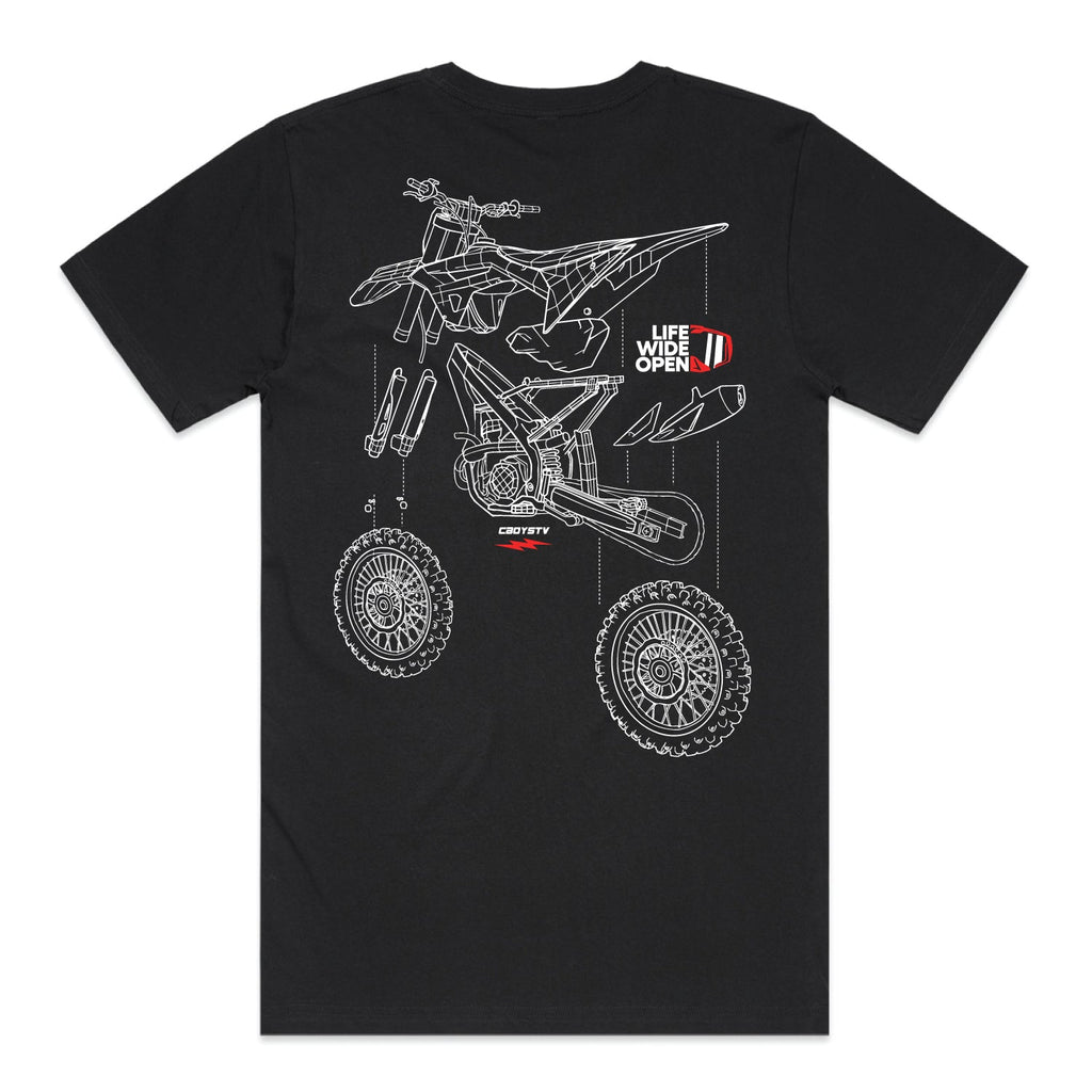 Dirtbike Blowup Tee Hoodie, Sweatshirt | ZylaModa.com (Image 1)