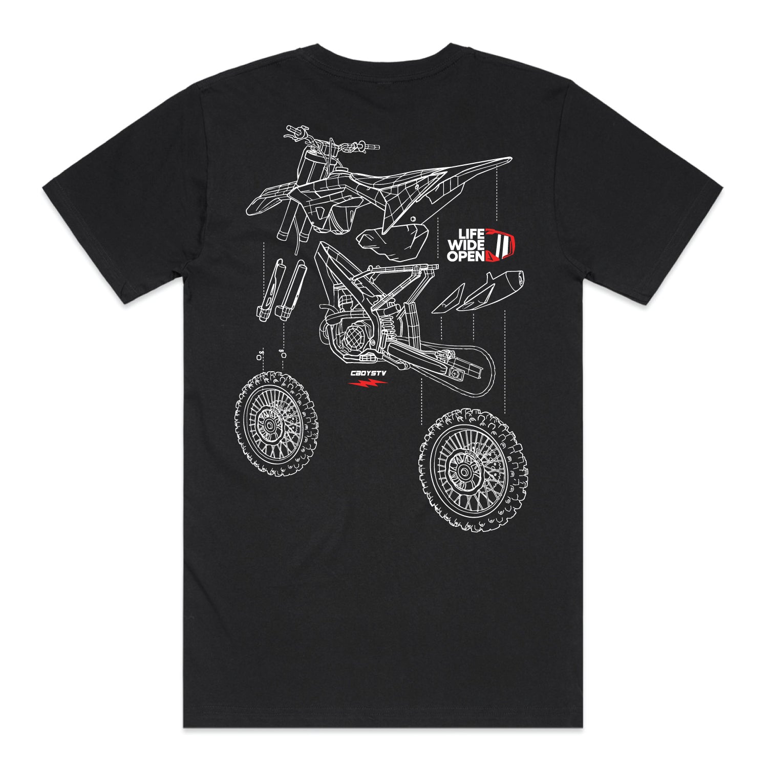 Dirtbike Blowup Tee Hoodie, Sweatshirt | ZylaModa.com (Image 1)