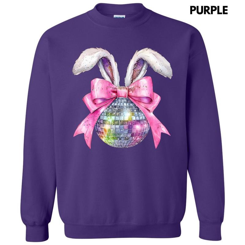 Disco Ball Bunny Ears Sweatshirt 'NLB' T-Shirts, Hoodie | ZylaModa.com