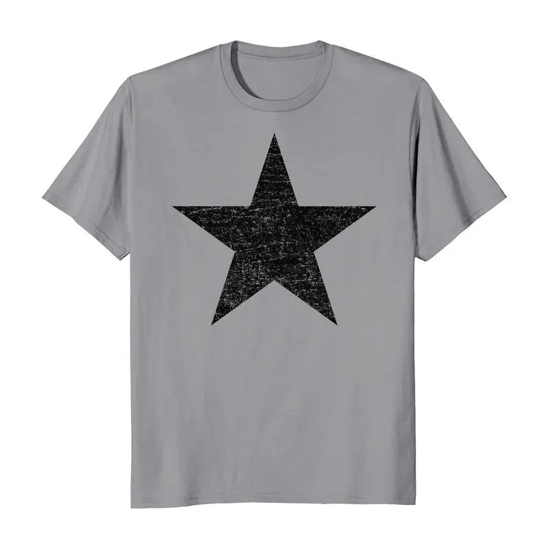 Distressed Black Star Men's T-Shirt Hoodie, Sweatshirt | ZylaModa.com