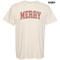 Distressed Varsity Merry Comfort Colors T-Shirt 'NLB' Hoodie, Sweatshirt | ZylaModa.com