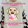 Dog Bubblegum Shirt~ Unisex Apparel Relaxed Fit Printed In The USA Clothing Womenswear Casual Comfort Cotton Top Athletic...