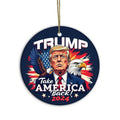 Donald Trump 2024 Christmas Ornament Take America Back 2024 Christmas Ornament, Presidential Election, Trump Won,...