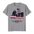 Donald Trump Shot 2024 Election GOP Republican T-Shirt Cotton Fabric Hoodie, Sweatshirt | ZylaModa.com