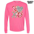 Dotted XOXO Long Sleeve Comfort Colors T-Shirt Hoodie, Sweatshirt | ZylaModa.com
