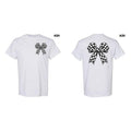 Double Black Checkered Bow Gildan Short Sleeve T-Shirt 'NLB' Hoodie, Sweatshirt | ZylaModa.com