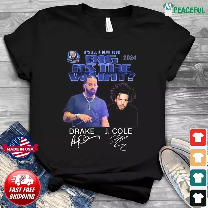 Drake And J. Cole It’s All A Blur Music Tour 2024 T-Shirts, Hoodie, Sweatshirt | ZylaModa.com
