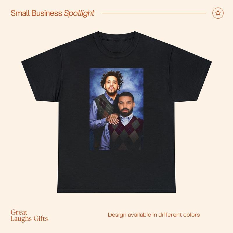 Drake J Cole Step Bros Funny T-Shirt, Christmas Gift Fathers Day Unisex Heavy Cotton Tee Jcole Hoodie, Sweatshirt
