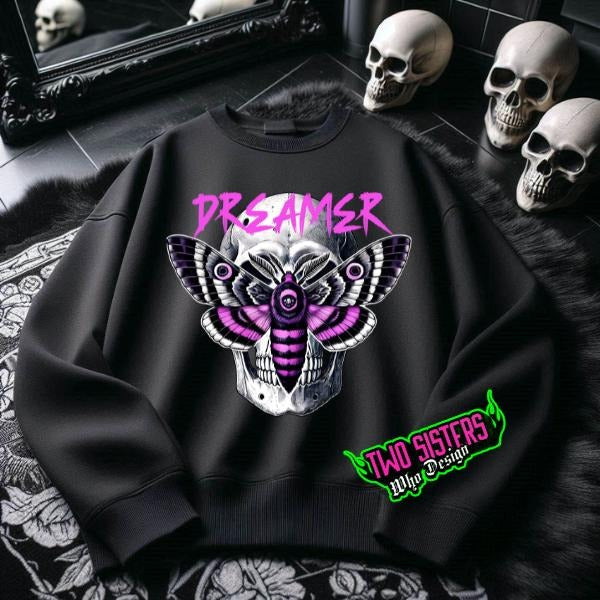 Dreamer Mothman with Skull