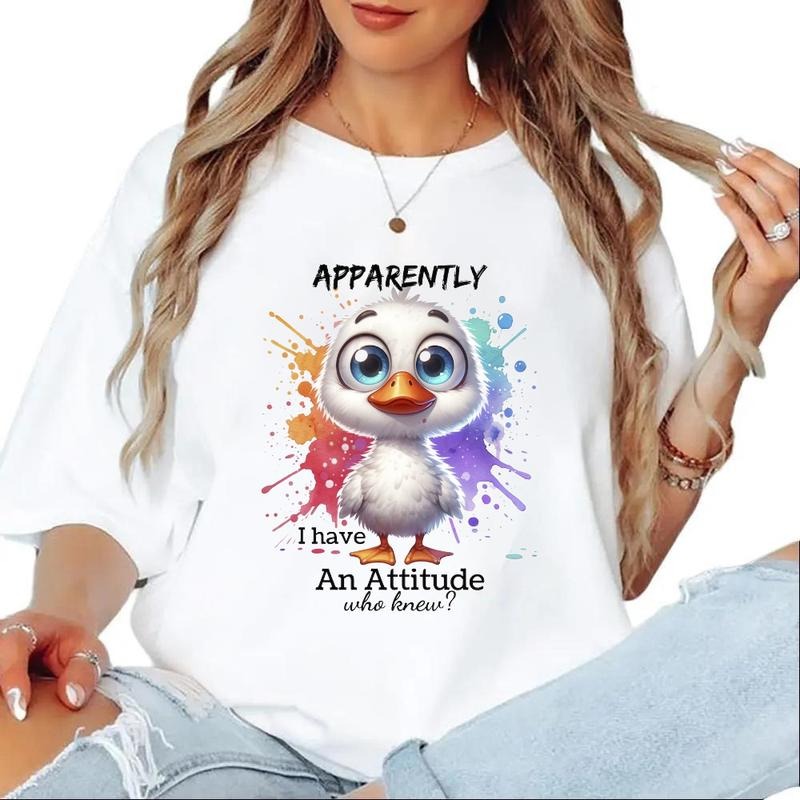 Duck Apparently I have Attitude Unisex T-shirt, Funny Duck Farm Bird Sweatshirt Hoodie | ZylaModa.com