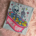 Duck off Funny Skeleton Graphic Tee Loose fit Top Vintage Look Hoodie, Sweatshirt | ZylaModa.com