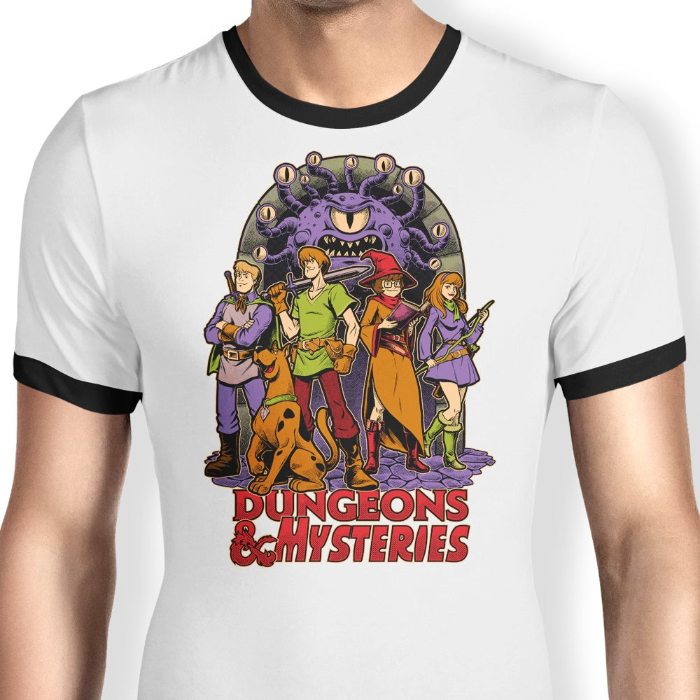 Dungeons and Mysteries - Ringer T-Shirt Hoodie, Sweatshirt | ZylaModa.com (Image 1)