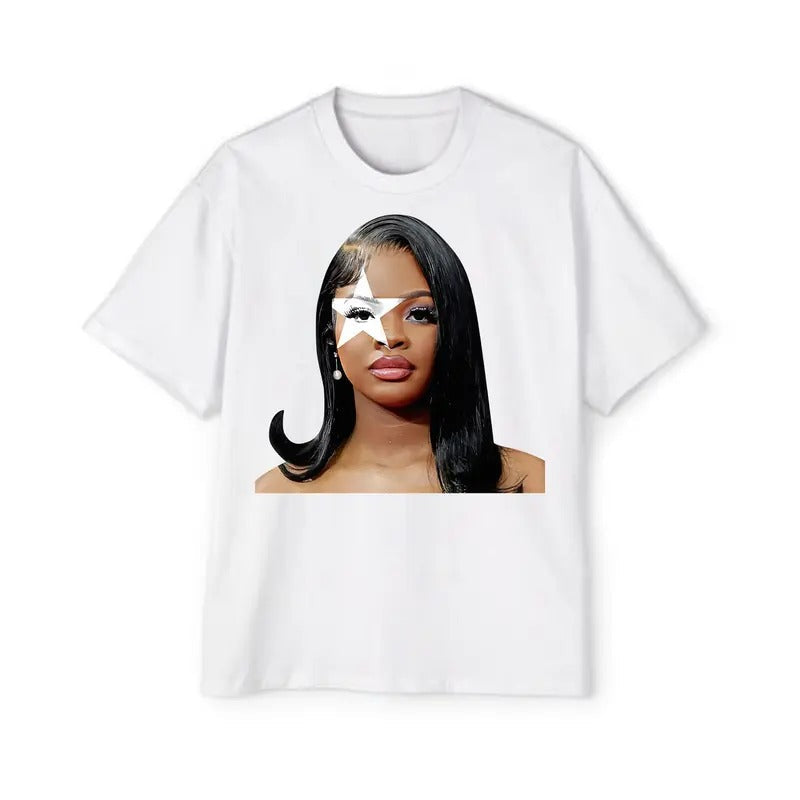 Dynamic Big Face Design on JT Girllll Tee Shirt for an Unforgettable Urban Style Hoodie, Sweatshirt | ZylaModa.com