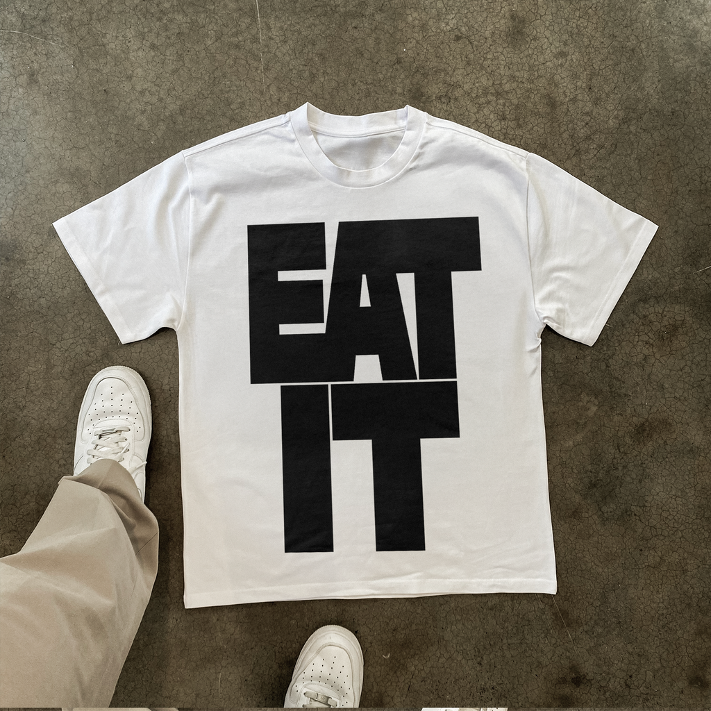 WEIRD AL 'EAT IT' HEAVYWEIGHT WHITE T-SHIRT Hoodie, Sweatshirt | ZylaModa.com (Image 1)
