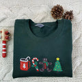 Eagerlys Christmas Embroidered Sweatshirts - Christmas crewneck sweatshirts - Gingerbread, Santa, Christmas gift...