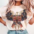 Eagle America Bow Shirt, Coquette 4Th Of July Shirt, American Girl Shirt, Jesus Shirt, 4Th Of July Shirt, Memorial Day...