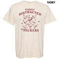 Easily Distracted By Peckers Comfort Colors T-Shirt Hoodie, Sweatshirt | ZylaModa.com