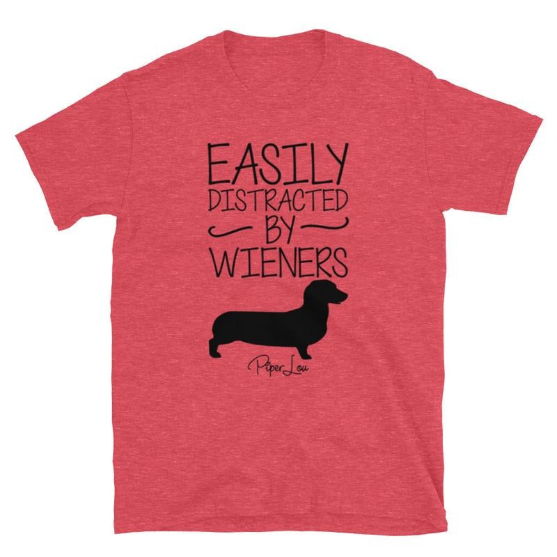 Easily Distracted By Wieners Graphic Tee Hoodie, Sweatshirt | ZylaModa.com