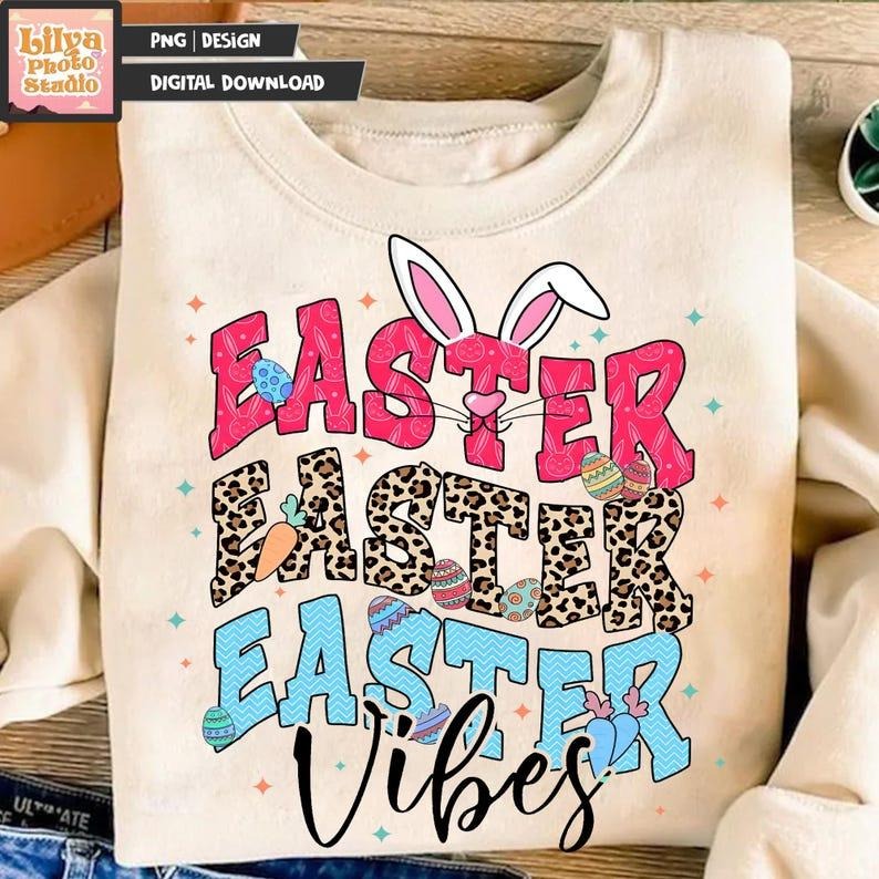 Easter Bunny Coquette Sweatshirt Happy Easter Brushstroke Girls Bunny Ears Jesus Easter Gift T-Shirts, Hoodie | ZylaModa.com