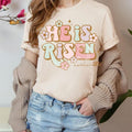 Easter He Is Risen Shirt, Jesus Tee, Religious Easter Shirt, Church Easter Tee For Women, Graphic Easter Tee Shirt...