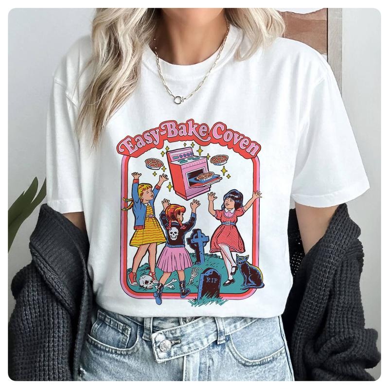 Easy Bake Coven Halloween Shirt, Retro Vintage Halloween Shirt, 90s T-Shirt, Cute Halloween Shirt, Halloween Matching...