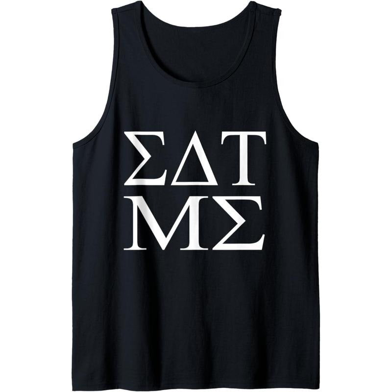 Eat Me Greek Fraternity Letters Funny Tank Top MADE IN USA T-Shirts, Hoodie, Sweatshirt | ZylaModa.com
