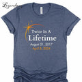 Eclipse Shirts 2024 Twice In A Lifetime Solar Eclipse TShirts April 8th 2024 Total Solar Eclipse Astronomy Hoodie, Sweatshirt