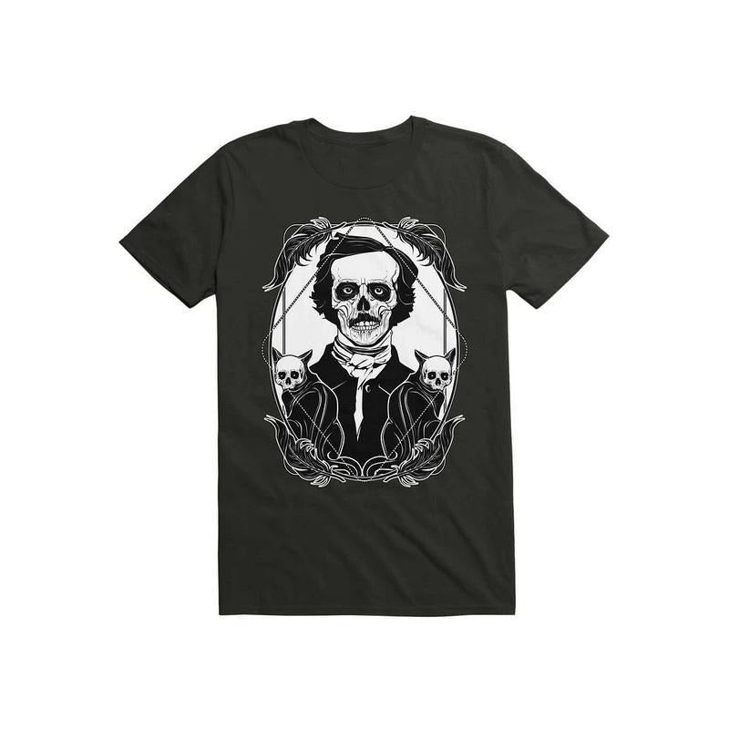 Edgar Allan Poe Nevermore Gothic Literature Writer Portrait Vintage Shirt Hoodie, Sweatshirt | ZylaModa.com