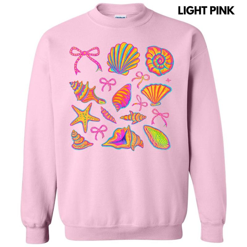 Electric Seashell Collage Sweatshirt 'NLB' T-Shirts, Hoodie | ZylaModa.com
